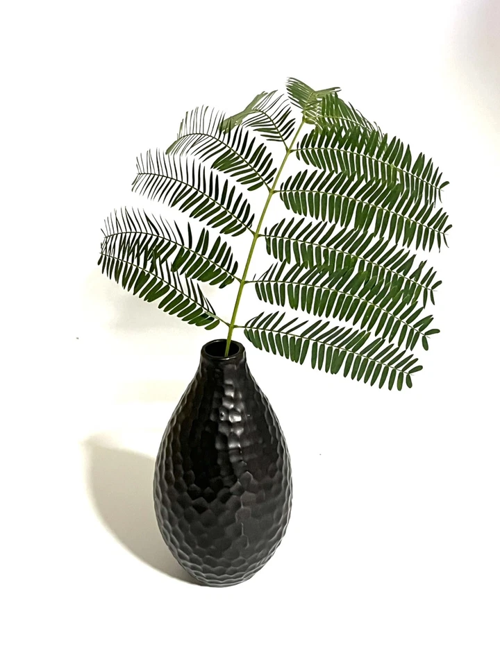 Jarrón Neo-Noir vintage de diseño cian 5 1/2” H florero Bud/hierba diseño moderno/boho Foto 1 de 4