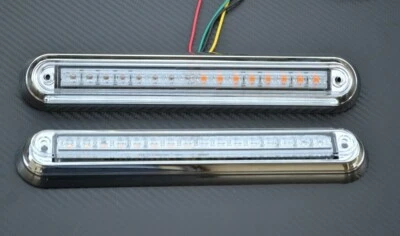 1 Paar Stopp LED Rückleuchte Chrom 12V Umrissleuchten für Iveco Volkswagen Fiat - Bild 1 von 4