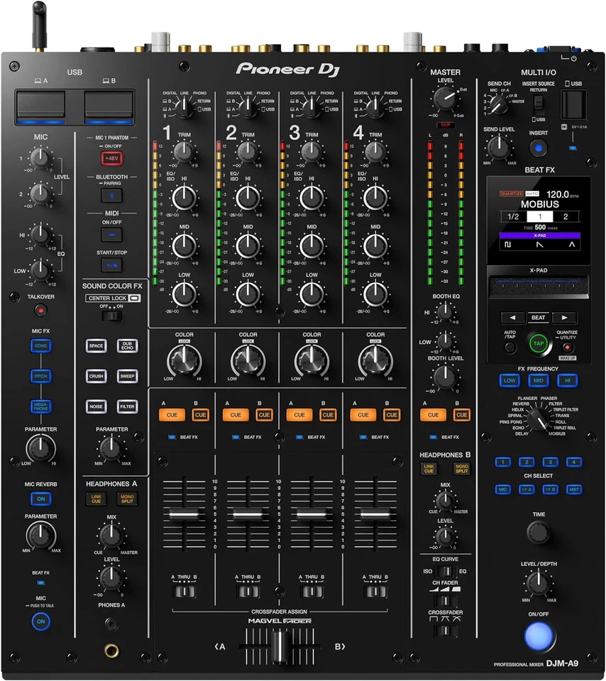 Pioneer DJM-A9 Professional DJ Mixer 4-Kanal 4-Kanal DJMA9 900NXS2 F...