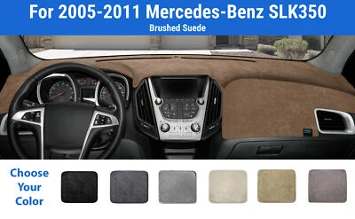 Cubierta de alfombrilla de tablero para Mercedes-Benz SLK350 2005-2011 (gamuza cepillada) Foto 1 de 4