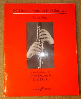 80 Graded Studies for Clarinet (Book One 1-50) - Harris & Davies: Faber 1986 - Image 1 of 4