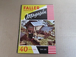 23N Vintage 1964 HO Faller Magazine Modellbau 36 Pages Written in German 1:87 - Picture 1 of 8