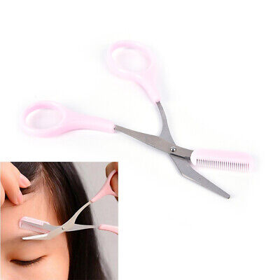 woman eyebrow trimmer scissors with comb grooming shaping shaver hair remo G SN❤