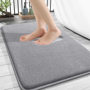 Thick Memory Foam Bath Mat Rug 30X20, Extra Soft Absorbent Bathroom Rugs, Quick - Picture 1 of 12