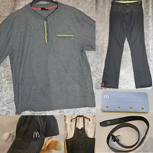 Herren McDonalds Crew Uniform & Zubehör die meisten Größen verfügbar Maße grau - Bild 1 von 44