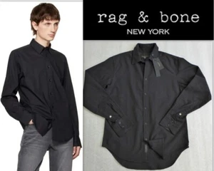 RAG & BONE ICONS Men's sz S Fit 1 Lond Sleeve Cotton Blend Poplin ZAC Shirt $265 - Picture 1 of 18