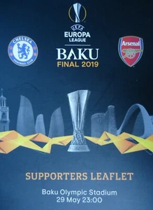 Supporters Leaflet UEL Final 2019 Chelsea FC vs Arsenal FC in Baku - Picture 1 of 1