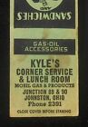 1930s Kyle's Corner Service Lunch Room Mobil Gas Phone 2391 Johnston OH Trumbull
