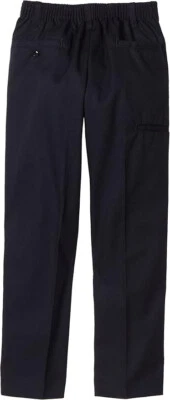 Dickies Navy Husky Boys 85062-BLK Flat Front Double Knee Uniform Size 8H - Image 1 of 2