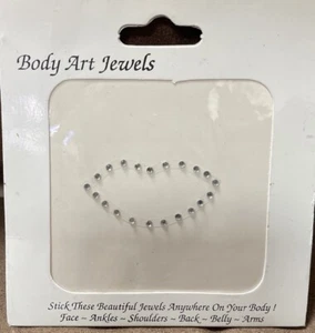 BODY ART JEWELS SHIMMERING RHINESTONE LIPS TEMPORARY - Picture 1 of 1