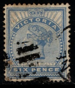 Australia Victoria 1896 1899 Six Pence 6d SG339 Used - Picture 1 of 1
