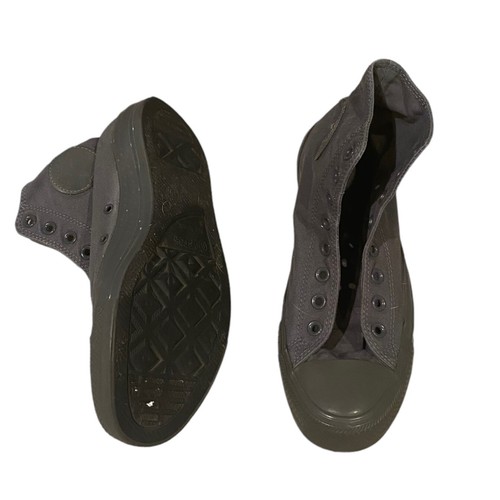 Scarpe da sneakers da donna grigie Converse taglia 10 stringate alte