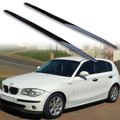 FYRALIP Gloss Black Side Skirt Extension Rocker Panel For BMW 1-Series E87 E81 — 第 1/4 张图片