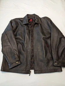 Winchester Rifles & Shotguns Leather Jacket Men's Size Large  - Picture 1 of 2
