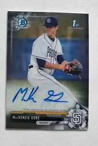 2017 Bowman Chrome Draft Autographs #CDAMG MacKenzie Gore RC #X5817 - Picture 1 of 2