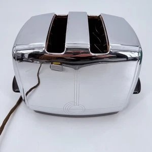 Sunbeam Auto Raise Toaster T-20B Radiant Control Art Deco MCM Chrome VTG - Works - Picture 1 of 6