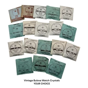 Bulova Round Watch Crystal x 1 G-S CY Cushion Shape VTG NOS - Picture 1 of 15
