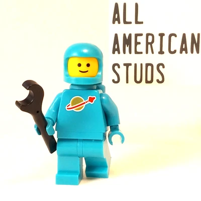 LEGO Clásico Hombre Espacial Turquesa Oscura Minifigura 21358 Teal Astronauta Espacial Foto 1 de 4