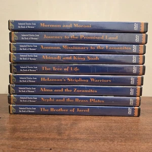 The Animated Stories From the Book of Mormon: Set Of 9 New DVDs Living Scripture - Picture 1 of 13
