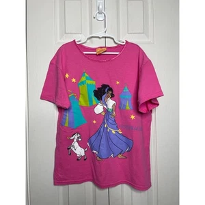 Vintage The Hunch Back of Notre Dame Esmeralda Pink T Shirt Size 14/16 - Picture 1 of 7