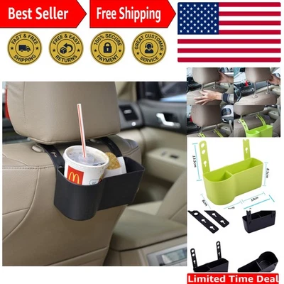 Universal Car Seat Back Organizer - Adjustable, Stylish Design with Cup Holder - Image 1 of 4