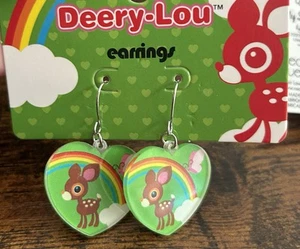 Sanrio Deery Lou Heart Dangle Earrings Hot Topic NEW - Picture 1 of 4