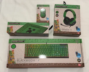 Razer Minecraft Peripheral Set - Mouse/Keyboard/Headset/Mousepad - Picture 1 of 1