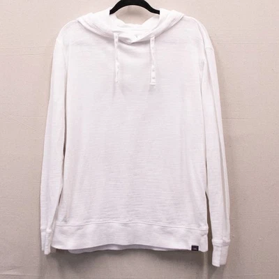 Para Hombres Faherty Lavado al Sol Peso Medio Algodón Orgánico Blanco Jersey Sudadera con Capucha-XL Foto 1 de 4