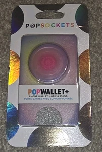 PopSockets PopWallet Phone Grip & Stand Wallet, Pink- Aura - Picture 1 of 1