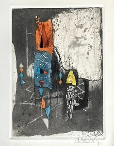 Johnny Friedlaender gravure originale signée art abstrait abstraction surréalism - Picture 1 of 1