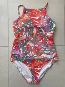 Raisins Swimsuit Women Sz XL One Piece Swimwear Multicolor Print Swim - Picture 1 of 9