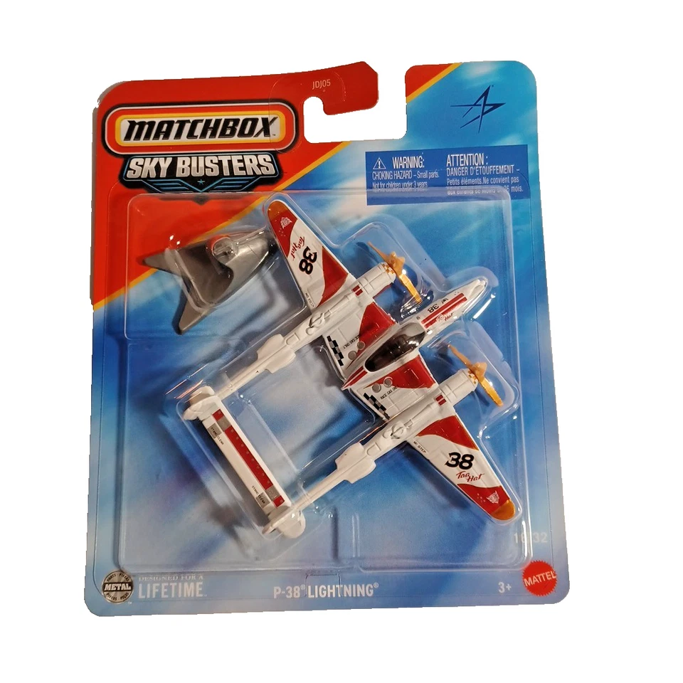 Mattel Matchbox Skybusters Toy Metal Vehicle - MBX STUNT PLANE II JCM92 -