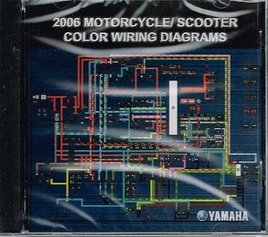 Yamaha Color Wiring Diagrams CD for Motorcycles Scooters 2006 - Picture 1 of 1