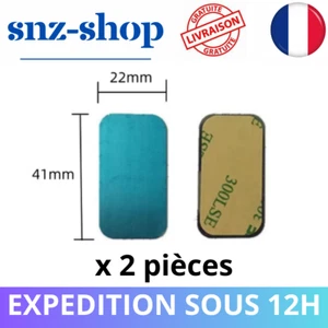 2x Plaque Adhésif Métal Pour Aimant Support Téléphone mobile Voiture Autocollant - Photo 1/3