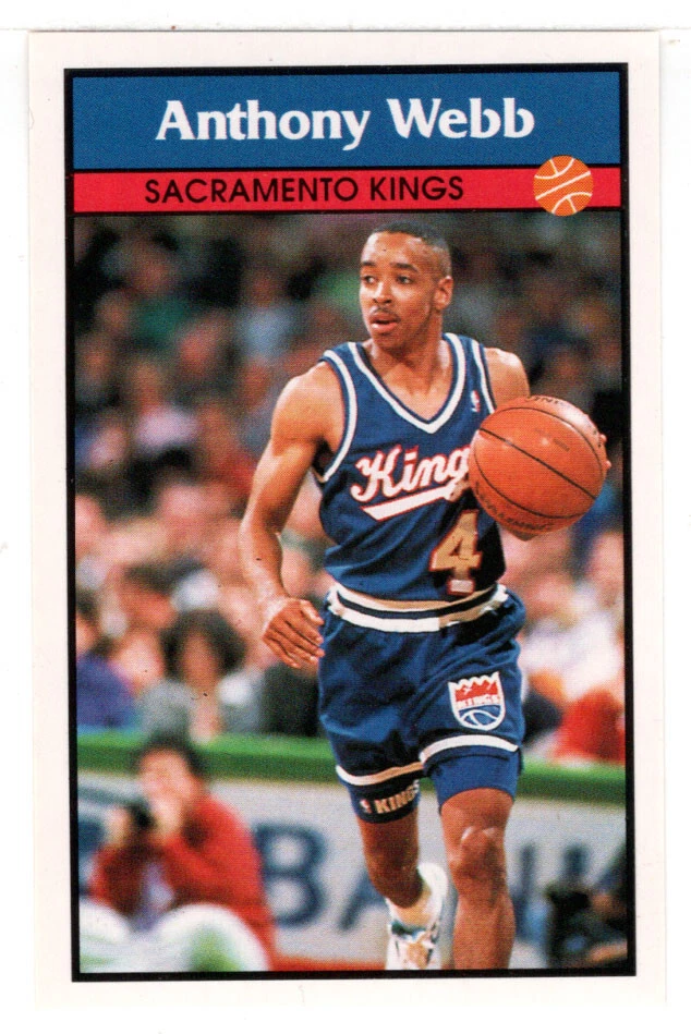 Spud Webb - Sacramento Kings - 1992-93 Panini Basketball Stickers # 54 MT - Image 1 of 1