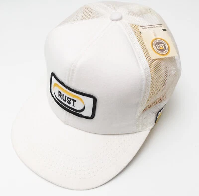 Vintage 80s Caterpillar Hat CAT Patch Trucker Cap Tonkin Snapback USA Deadstock - Image 1 of 4