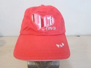 LOVE HEARTS YOUTH ADJUSTABLE STRAPBACK HAT RED, 4-7 THE CHILDRENS PLACE FREE S&H - Picture 1 of 12