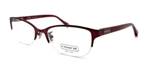 NUEVAS GAFAS COACH HC 5046 LEIGH 9134 SATINADAS BORGOÑA AUTÉNTICAS 52-18 - Imagen 1 de 4