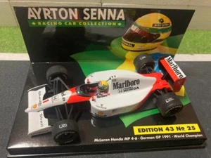 Minichamps 1/43 McLaren Honda MP4/6 Ayrton Senna Marlboro Livery F1 Diecast - Picture 1 of 6