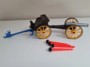 CARRETA CARROMATO CON CAÑON GUERRA SECESION PLAYMOBIL SUDISTA NORDISTA ARTILLERY - Imagen 1 de 3