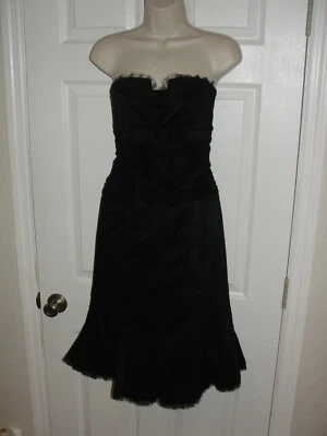 VESTIDO DONNA RICCO ESTILO PIN UP ENCAJE SIN TIRANTES CORTE CORAZÓN TALLA 10 SE ADAPTA A 8 Foto 1 de 4