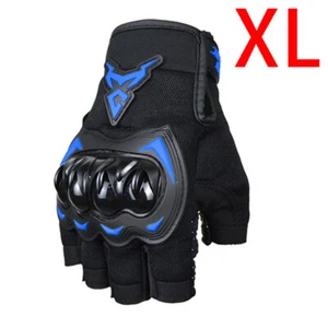 XL Motorcycle Gloves HalfFinger Outdoor Cycling Padded Protection Sports Mitts - Imagen 1 de 9