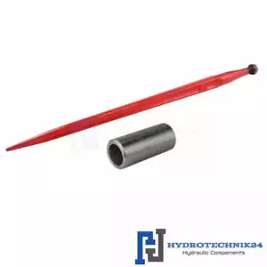 Unterer gerader geschmiedeter Frontladerzinken 810mm M22X1,5 Schweißmuffe - Bild 1 von 1