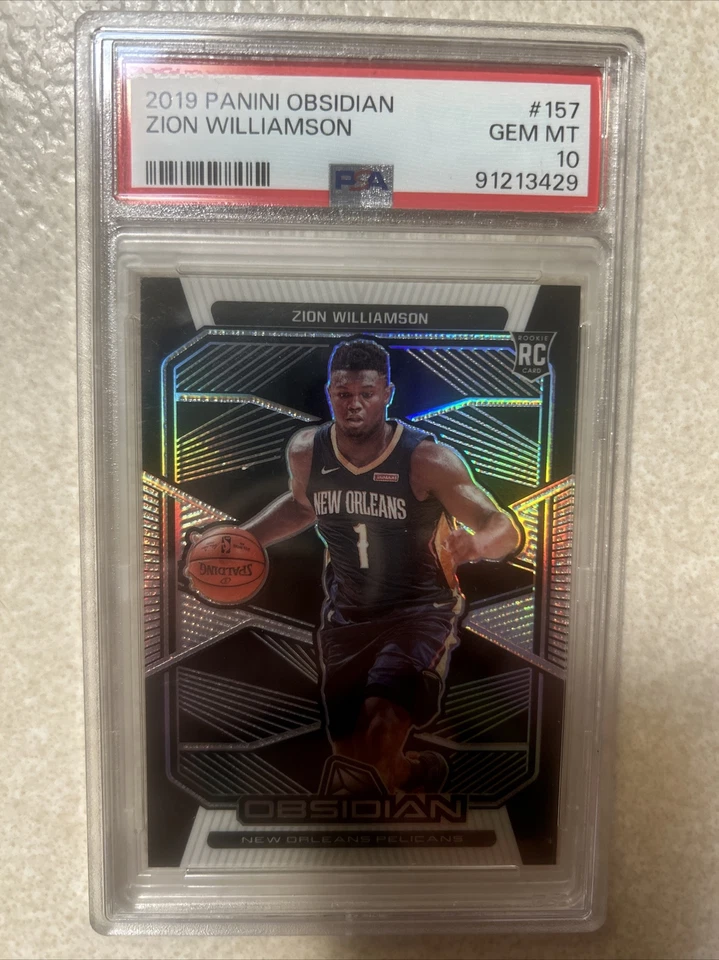 2019 panini obsidian Zion Williamson gem mt 10 Rookie Card - Image 1 of 2