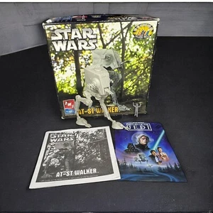 AMT ERTL Star Wars ROTJ AT-ST Walker Model Kit With Mini Movie Poster Print 2005 - Picture 1 of 17