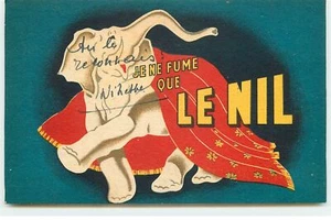 Publicité - Cappiello - Je ne fume que Le Nil - Eléphant - Eléphant - 6475 - Foto 1 di 2