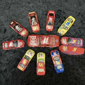 Bill Elliott & Terry Labonte of 9 Loose Diecast Cars 1:64, One 1:43 NASCAR Vtg - Picture 1 of 24