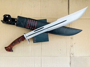 Custom Handmade Carbon Steel Blade Spartan Sword-Camping-Hunting-Viking Sword - Picture 1 of 6