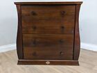 CHEST OF DRAWERS Boori Country Solid 4 Drawer Unit Smooth Finish Curved Edges