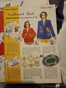 Vintage 1950-51 Aunt Ellen’s Needlework Catalog – Embroidery Crochet Patterns - Picture 1 of 13